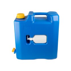 15L Wasserkanister mit Kunststoffventil + Spender...